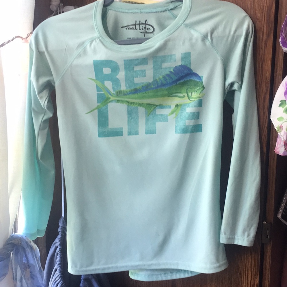 Reel Life Fishing Shirt Long sleeve Size Small